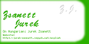 zsanett jurek business card